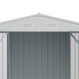 10.5 x 6.7ft Outdoor Garden Metal Storage Shed with Lockable Double Doors Garden Sheds Living and Home 