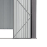10.5 x 6.7ft Outdoor Garden Metal Storage Shed with Lockable Double Doors Garden Sheds Living and Home 