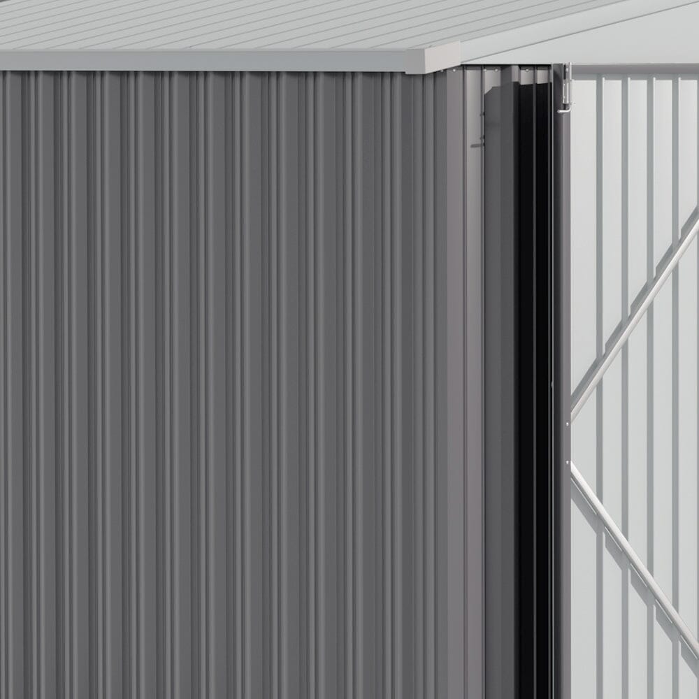 10.5 x 6.7ft Outdoor Garden Metal Storage Shed with Lockable Double Doors Garden Sheds Living and Home 