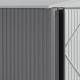 10.5 x 6.7ft Outdoor Garden Metal Storage Shed with Lockable Double Doors Garden Sheds Living and Home 