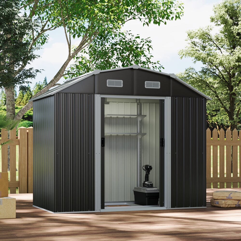 Large Galvanized Steel Acrylic Storage Shed Living and Home 