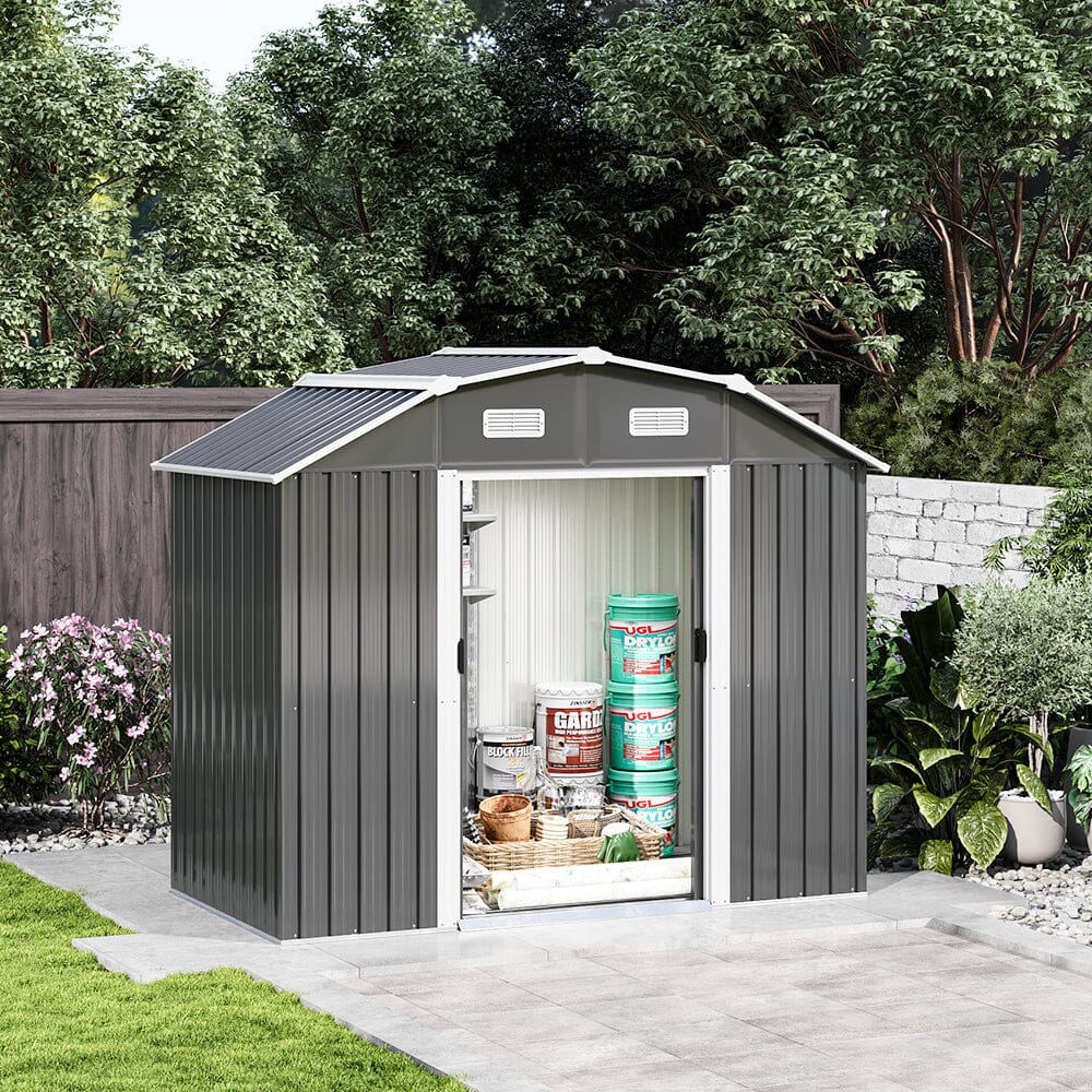 Large Galvanized Steel Acrylic Storage Shed Living and Home 