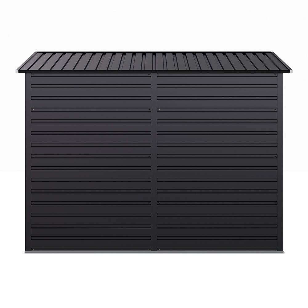 Outdoor Galvanized Steel Storage Shed with Dual Doors Living and Home 