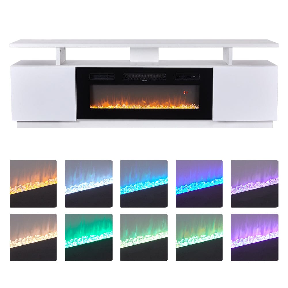 Elegant and Functional Electric Fireplace TV Stand with Modern Features Living and Home 