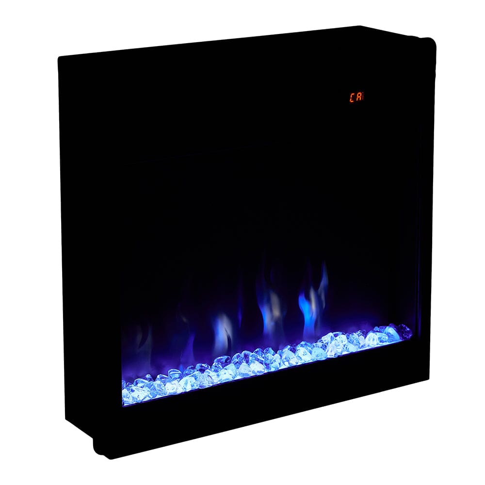 Freestanding TV Stand Entertainment Center with 18" Fireplace Living and Home 