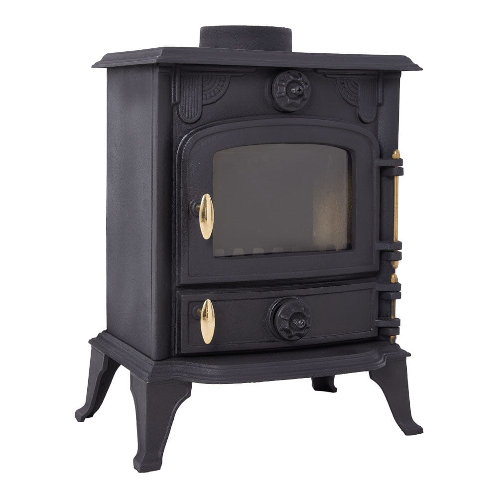 Freestanding Cast Iron Wood Burning Stove Fireplace Living and Home 