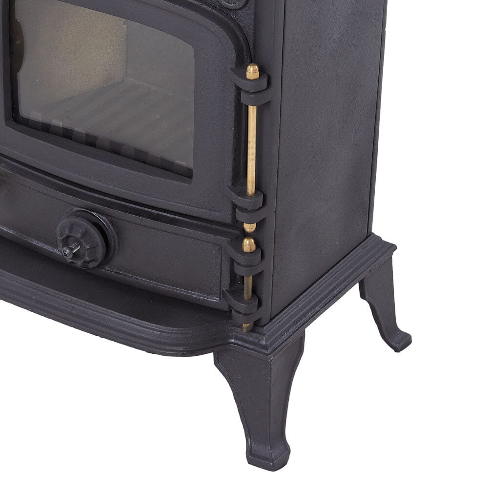 Freestanding Cast Iron Wood Burning Stove Fireplace Living and Home 