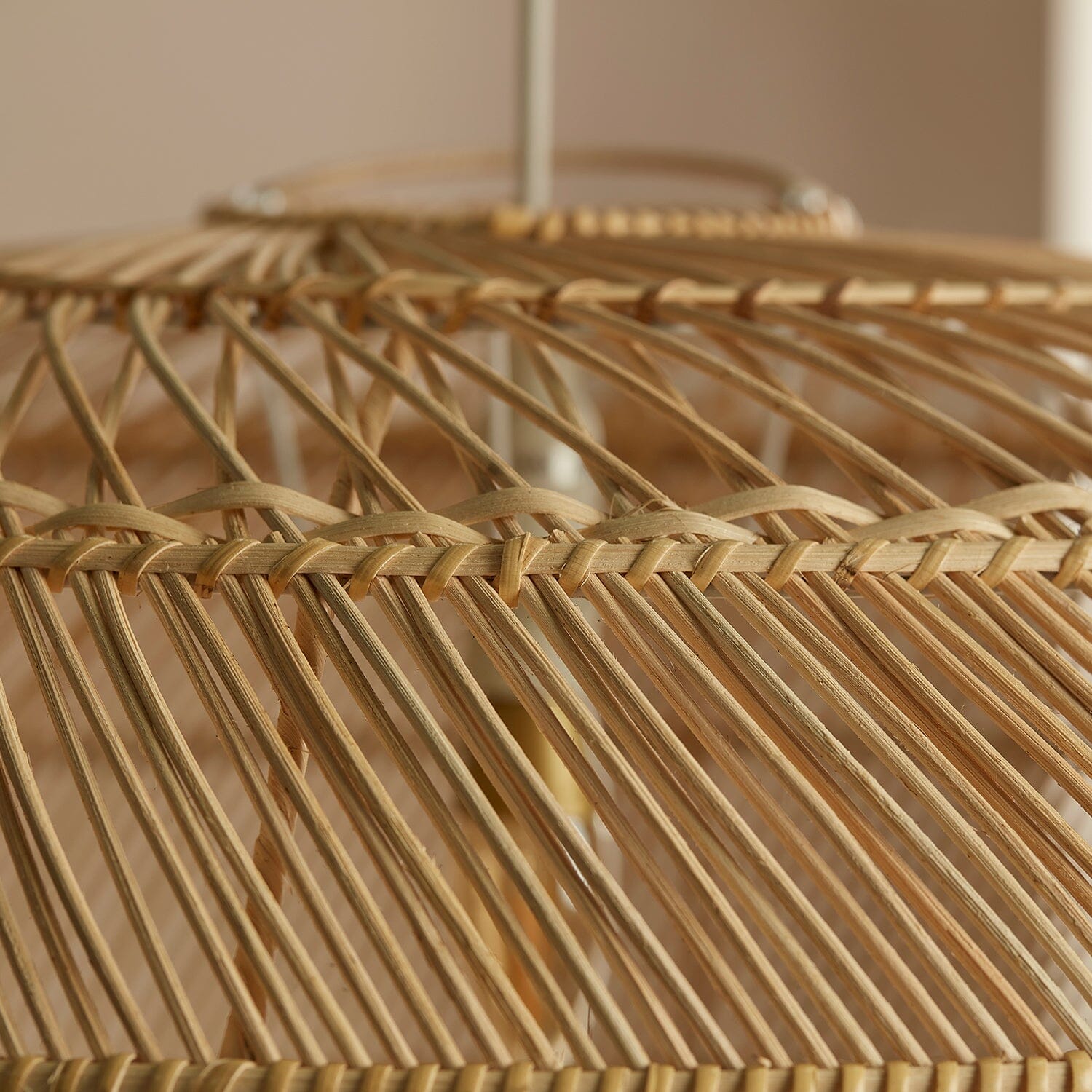 Lightsin Handcrafted Rattan LED Lid-Shaped Pendant Light Lightsin UK 