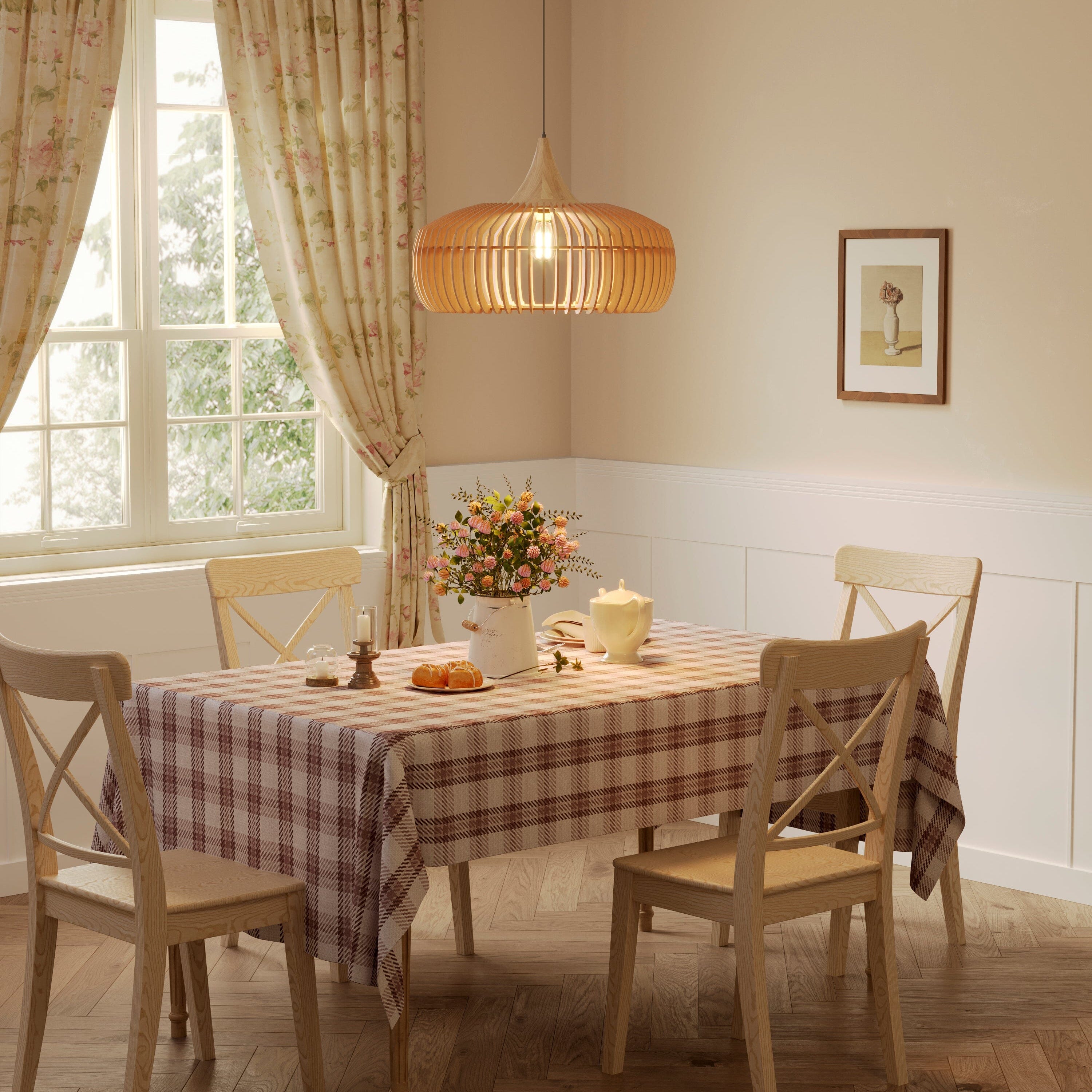 Shadome-Lightsin Handcrafted Wood Pendant Light for Kitchen Island and Modern Interiors Lightsin UK D43cm 