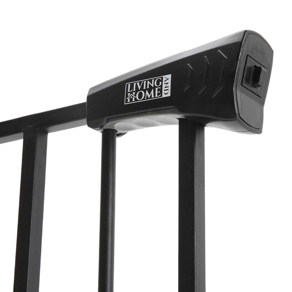 Pet Safety Gate Stair Pressure Fit with Lockable Cat Flap Living and Home