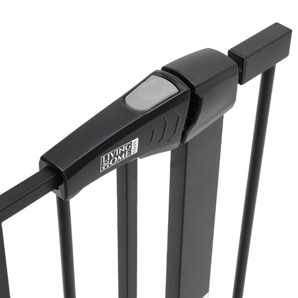 Pet Safety Gate Stair Pressure Fit with Lockable Cat Flap Living and Home