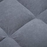 Modern Velvet Upholstered Recliner and Ottoman Set Recliners Living and Home 