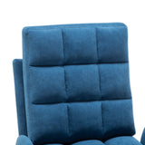 Modern Velvet Upholstered Recliner and Ottoman Set Recliners Living and Home 