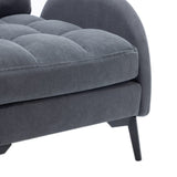 Modern Velvet Upholstered Recliner and Ottoman Set Recliners Living and Home 