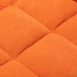Modern Velvet Upholstered Recliner and Ottoman Set Recliners Living and Home 