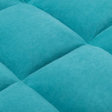 Modern Velvet Upholstered Recliner and Ottoman Set Recliners Living and Home 