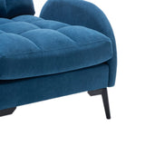 Modern Velvet Upholstered Recliner and Ottoman Set Recliners Living and Home 