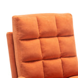 Modern Velvet Upholstered Recliner and Ottoman Set Recliners Living and Home 