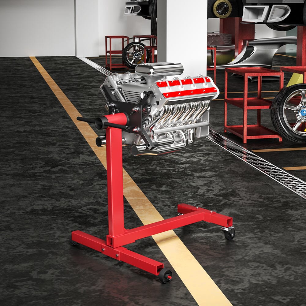 1000lbs Steel Folding Engine Stand Engine Stands Living and Home Red 
