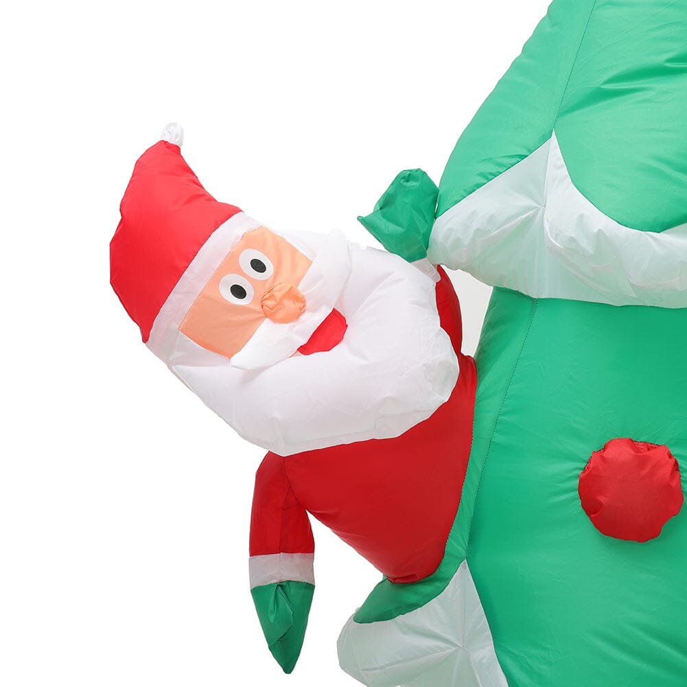 2.1m Inflatable Christmas Tree with Santa & Snowman – LED Lighted Display (UK Plug) Living and Home 