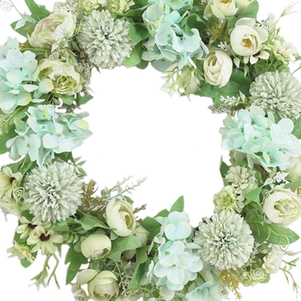 Spring Artificial Peony Wreath Mixed Flowers for Wedding Decor Living and Home 