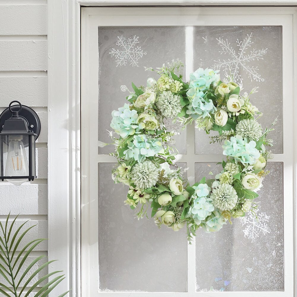 Spring Artificial Peony Wreath Mixed Flowers for Wedding Decor Living and Home 