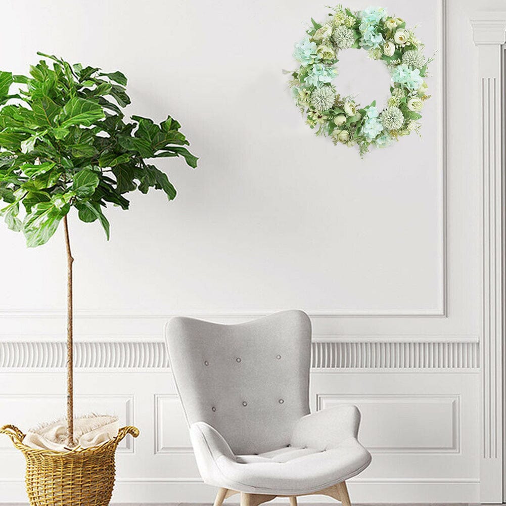 Spring Artificial Peony Wreath Mixed Flowers for Wedding Decor Living and Home 