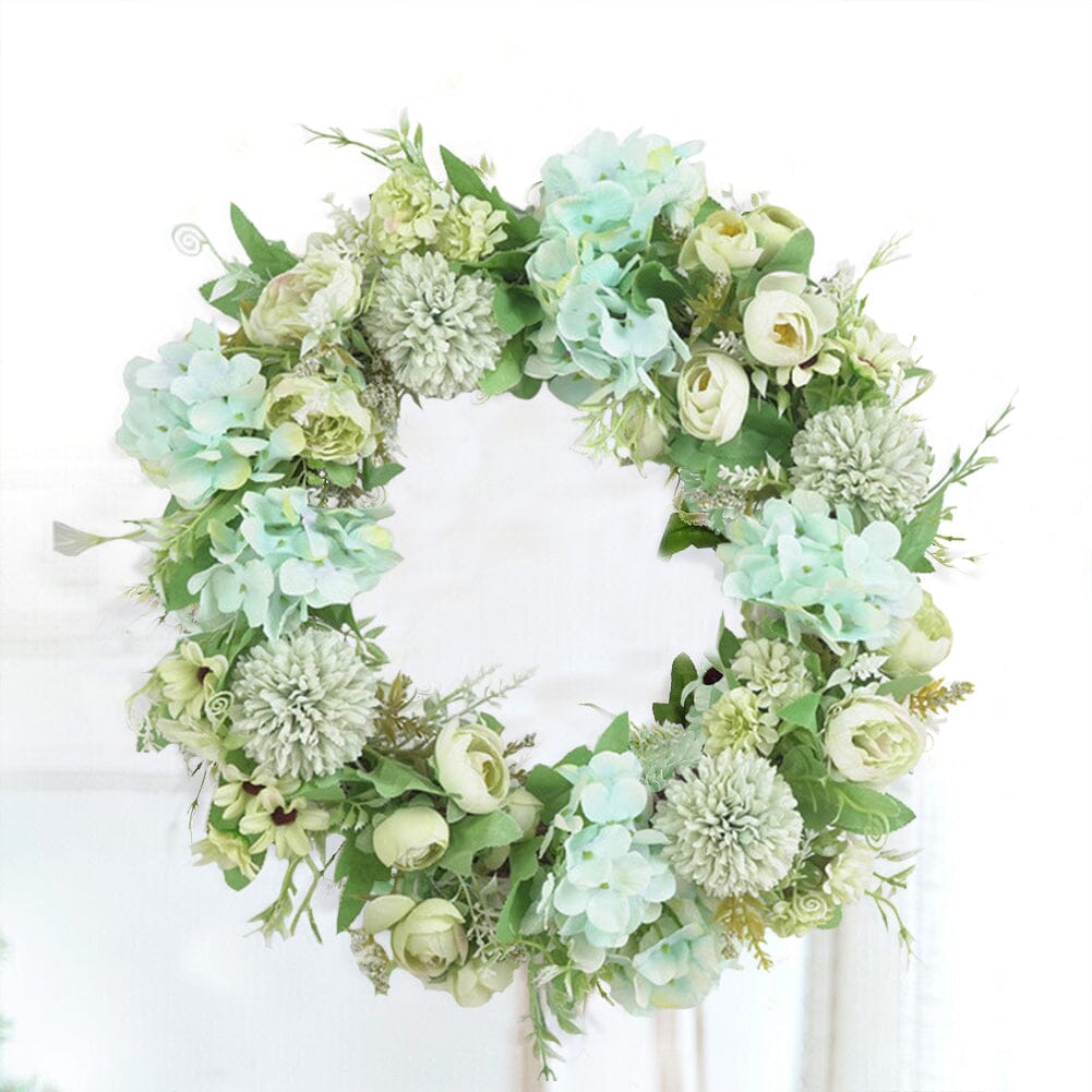 Spring Artificial Peony Wreath Mixed Flowers for Wedding Decor Living and Home 