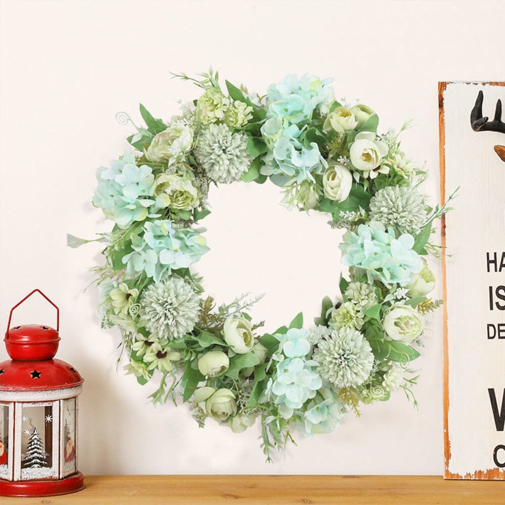 Spring Artificial Peony Wreath Mixed Flowers for Wedding Decor Living and Home 
