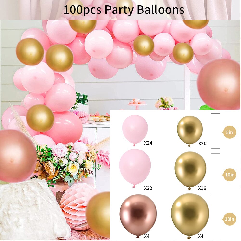 100pcs Wedding Birthday Background Wall Scene Decoration Balloon Combination Set 2 Living and Home 