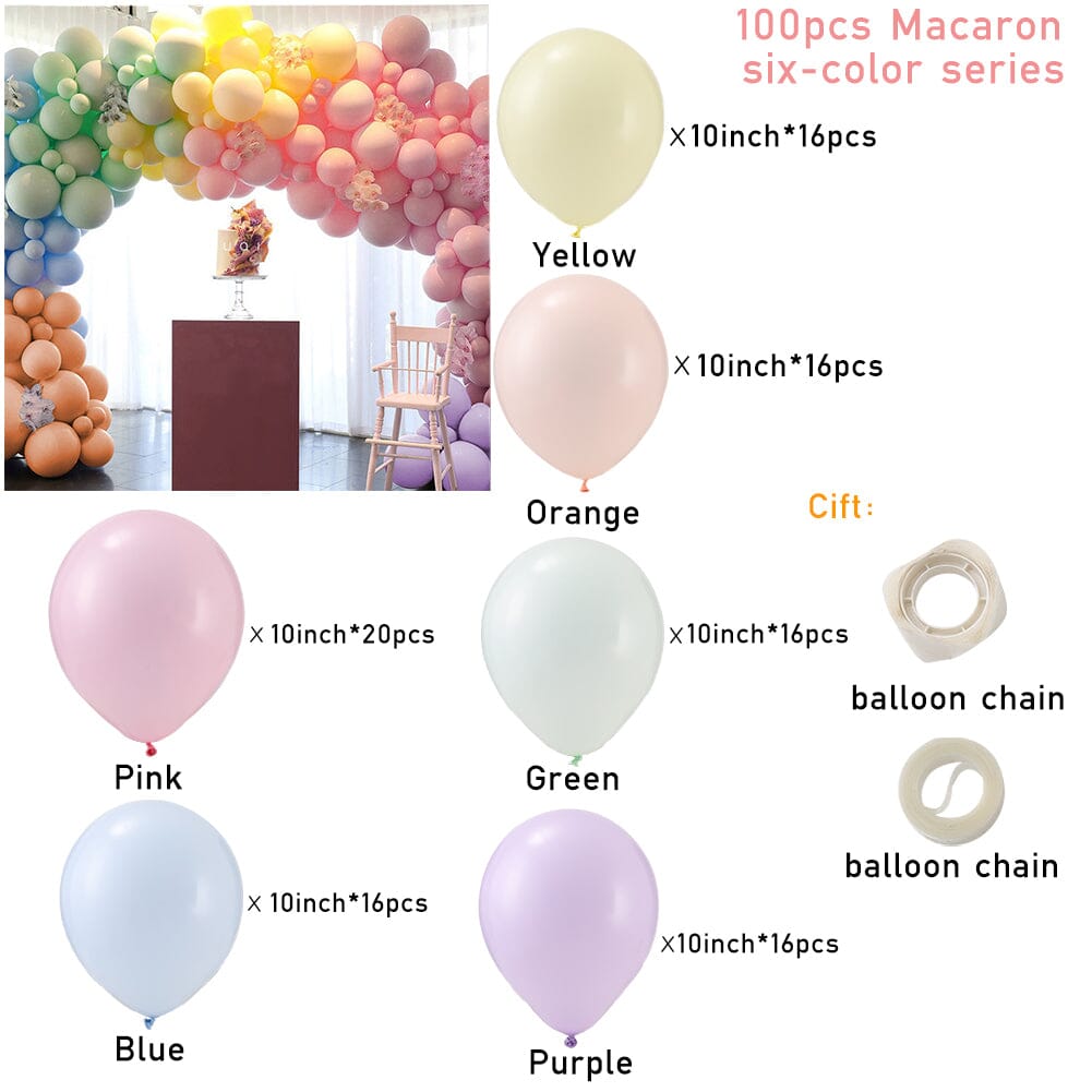 140pcs Balloon Set for Party Festival Backdrop Decoration Living and Home 