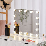 50cm W Rectangle Hollywood LED Lighted Cosmetic Mirror