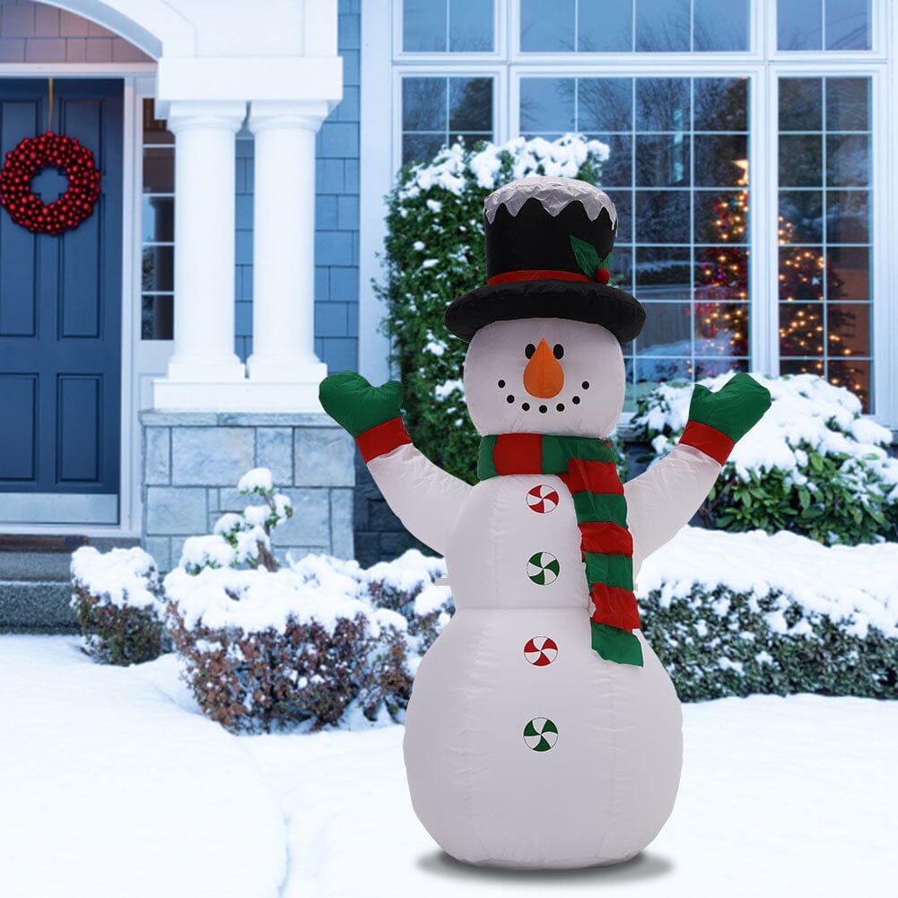 Inflatable Snowman 120cm Christmas Decoration Living and Home 