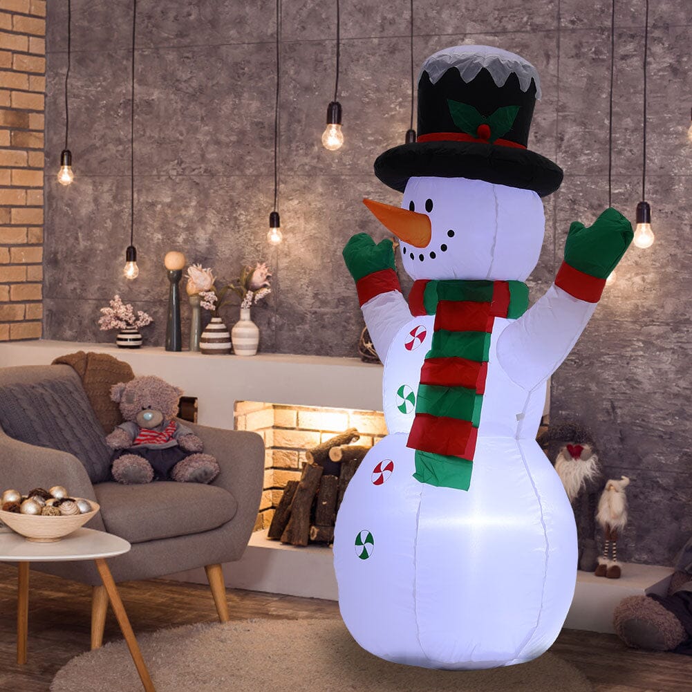 Inflatable Snowman 120cm Christmas Decoration Living and Home 