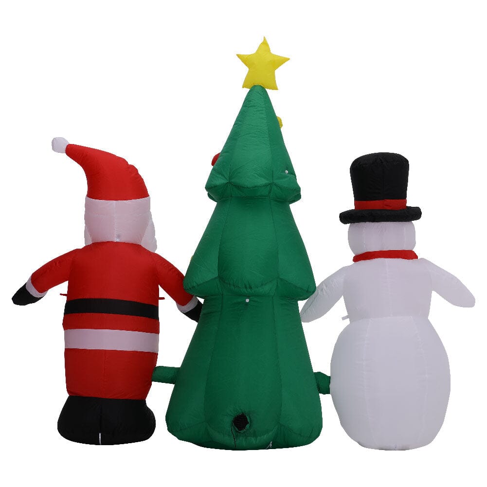 Inflatable Santa Claus Snowman Christmas Tree Yard Decoration with LED Christmas Living and Home 