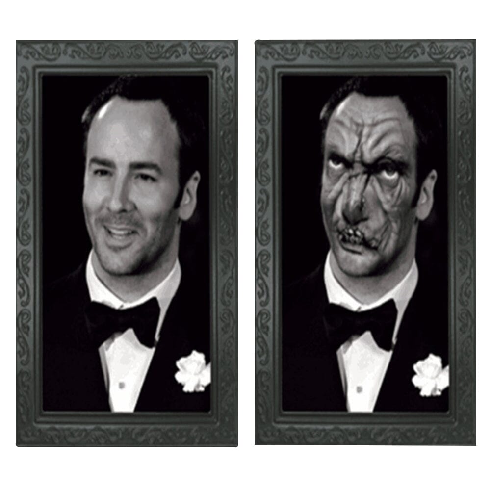 Haunted Transforming Portrait Frame – 3D Face-Changing Horror Wall Decor for Halloween Living and Home 