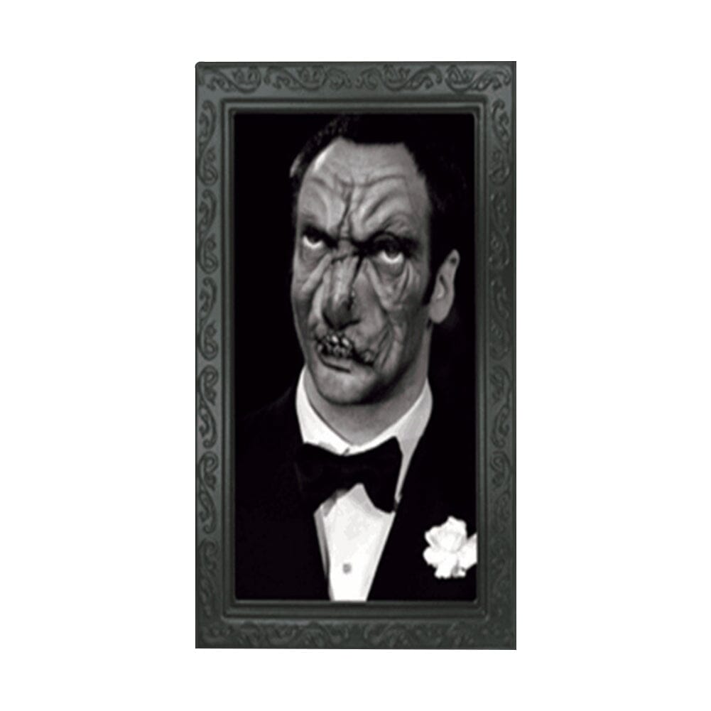 Haunted Transforming Portrait Frame – 3D Face-Changing Horror Wall Decor for Halloween Living and Home 