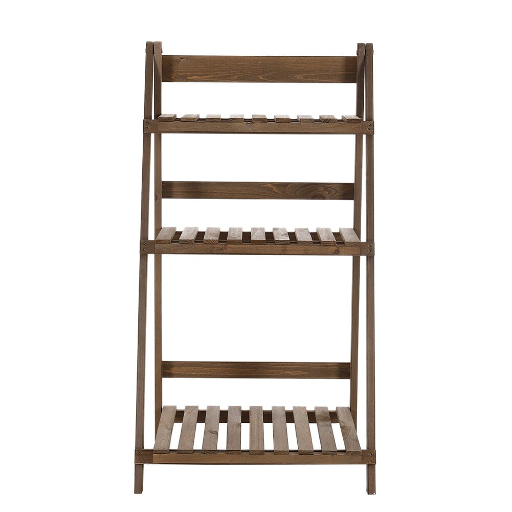 3 Tier Wooden Flower Stand Plant Display Shelf Storage Rack Pot Holder Outdoor Living and Home 