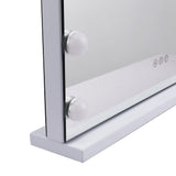 White Rectangle Tabletop Hollywood LED Vanity Mirror-58x48cm LED Make Up Mirrors Living and Home 