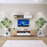 Creative Curved 4 Tier Plant Stand Bonsai Display Shelf Shelves & Racks Living and Home 