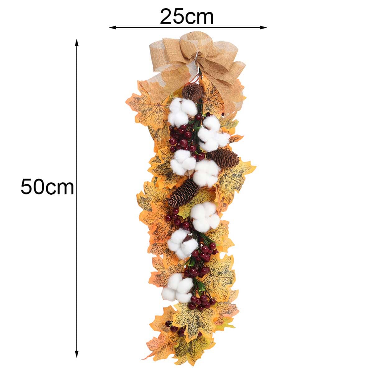 Maple Leaf Pumpkin and Cotton Festival Decorations Living and Home 