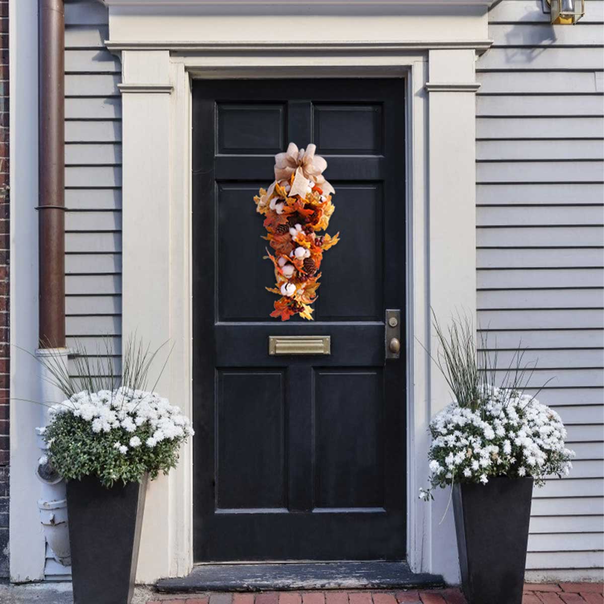 Maple Leaf Pumpkin and Cotton Festival Decorations Living and Home 