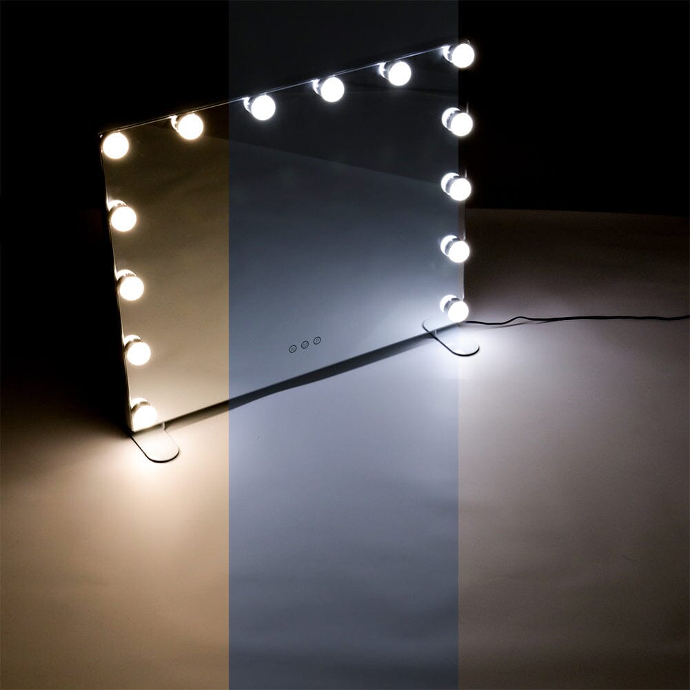 LED Lighted Vanity Mirror with 14 Bulbs for Dressing Room and Bedroom Living and Home 