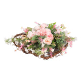 Rustic Assorted Flowers Heart-shaped Wreath Wedding Decoration Artificial Plants Living and Home 