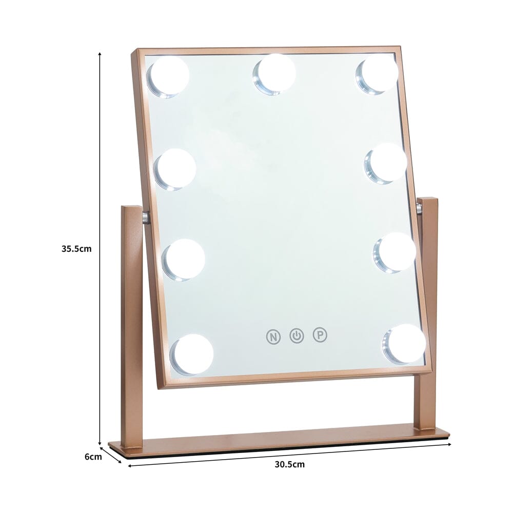 Rose gold hollywood mirror deals