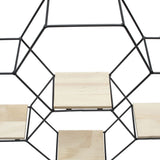 3 Style Diy Hexagonal Wall Shelf Storage Wall Shelves Living and Home 