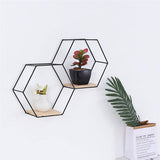 3 Style Diy Hexagonal Wall Shelf Storage