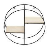 2 Style Modern Round Floating Decorative Wall Shelf Wall Shelves Living and Home 
