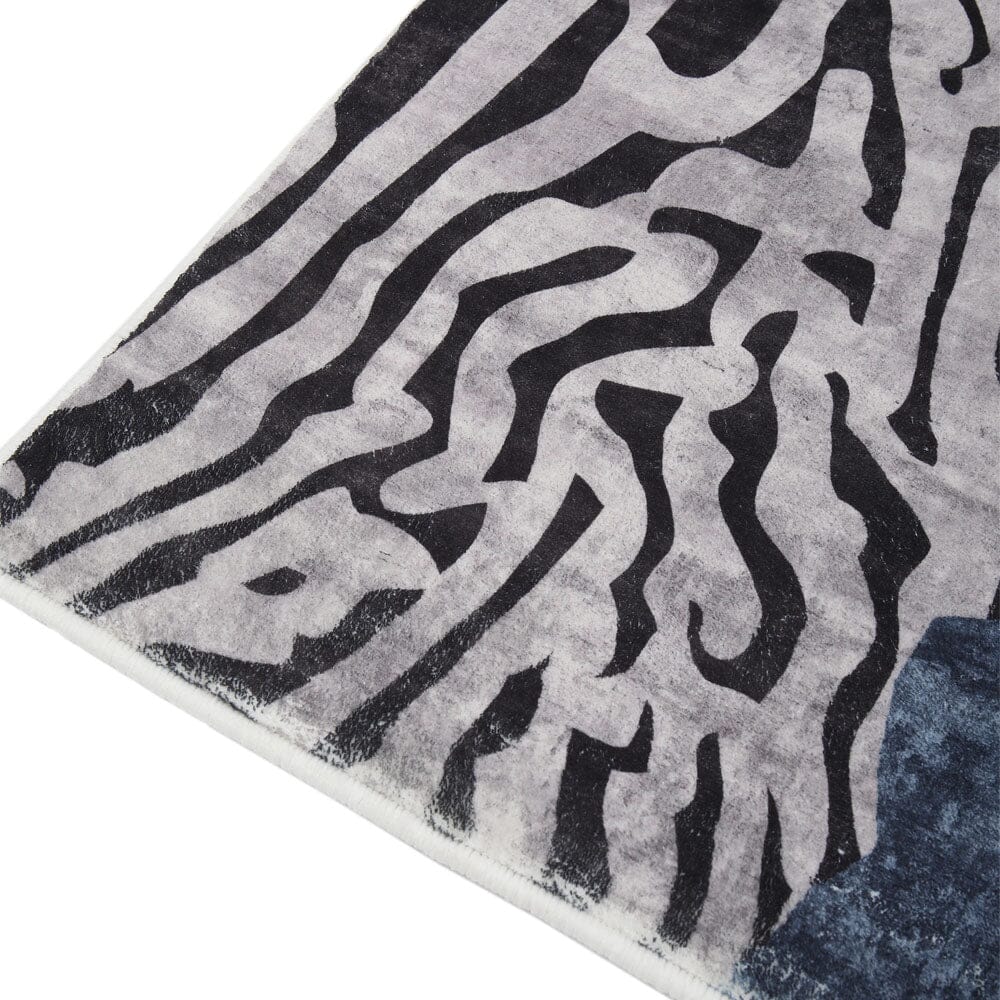 Modern Abstract Faux Cashmere Indoor Area Rug Rugs Living and Home 