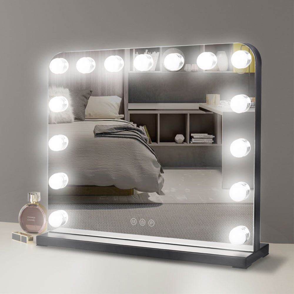 Frameless Hollywood Vanity Mirror with 11 Dimmable Lights Living and Home 